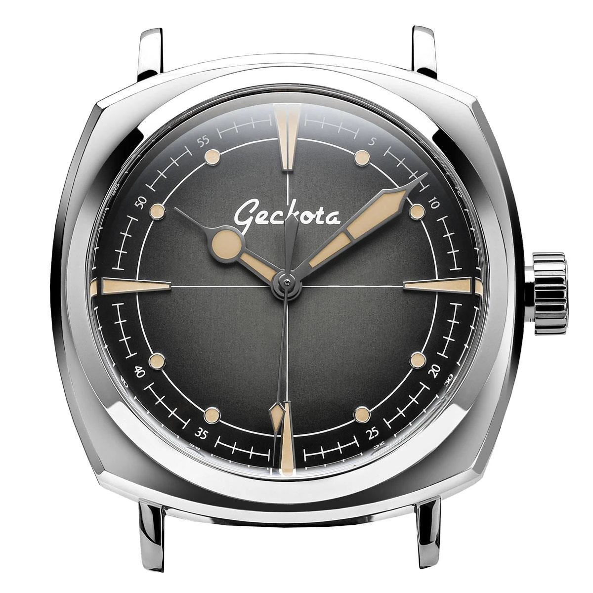 Geckota Pioneer Automatic Watch Brushed Black Dial - Image 3