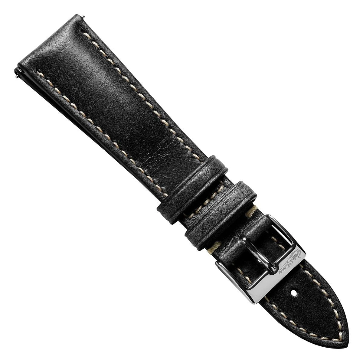 Classic Highley Genuine Leather Watch Strap - Black - Image 5