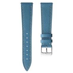 Hanley Epsom Alpine Leather Watch Strap - Light Blue