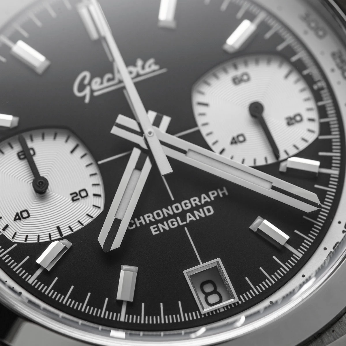 Geckota Chronotimer Chronograph Watch Classic Reverse Panda - Image 8