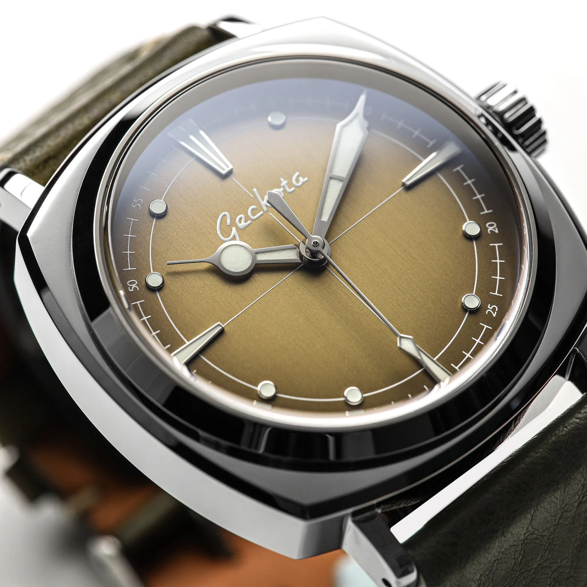 Geckota Pioneer Automatic Watch Brushed Beige Edition - Image 10