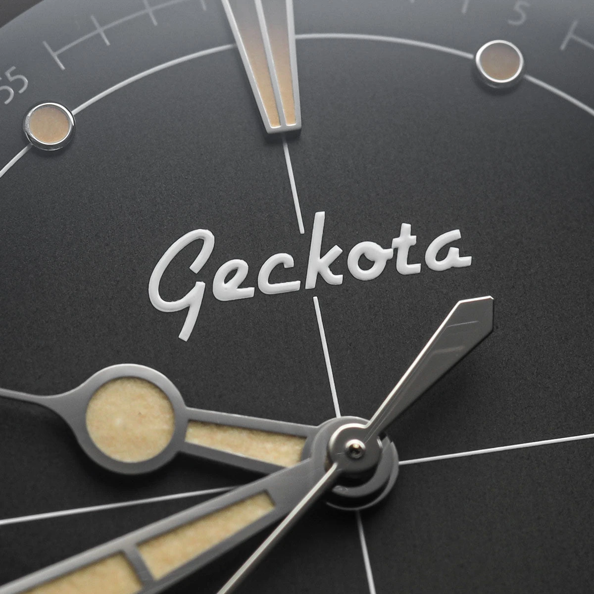 Geckota Pioneer Automatic Watch Brushed Black Dial - Image 11