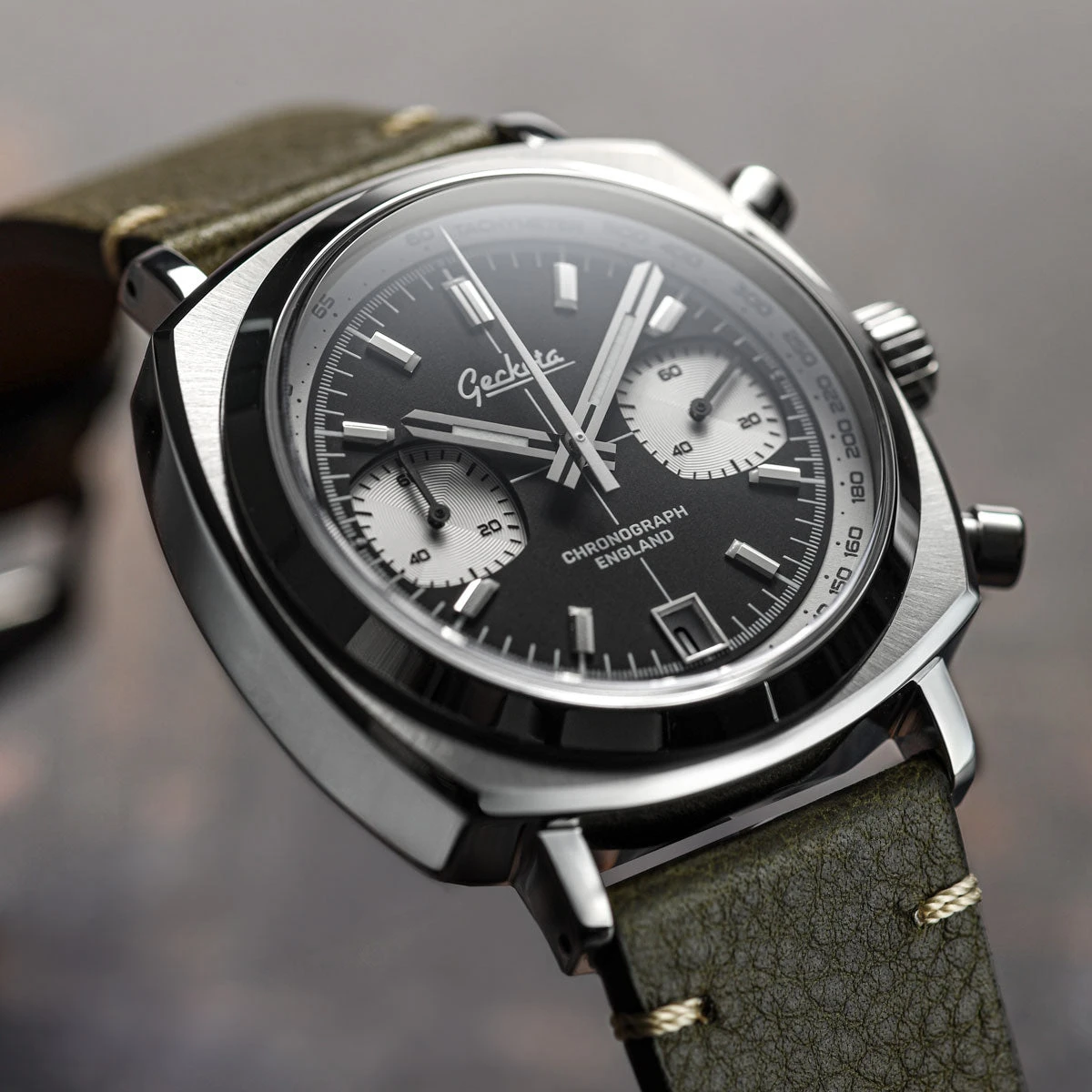 Geckota Chronotimer Chronograph Watch Classic Reverse Panda - Image 5