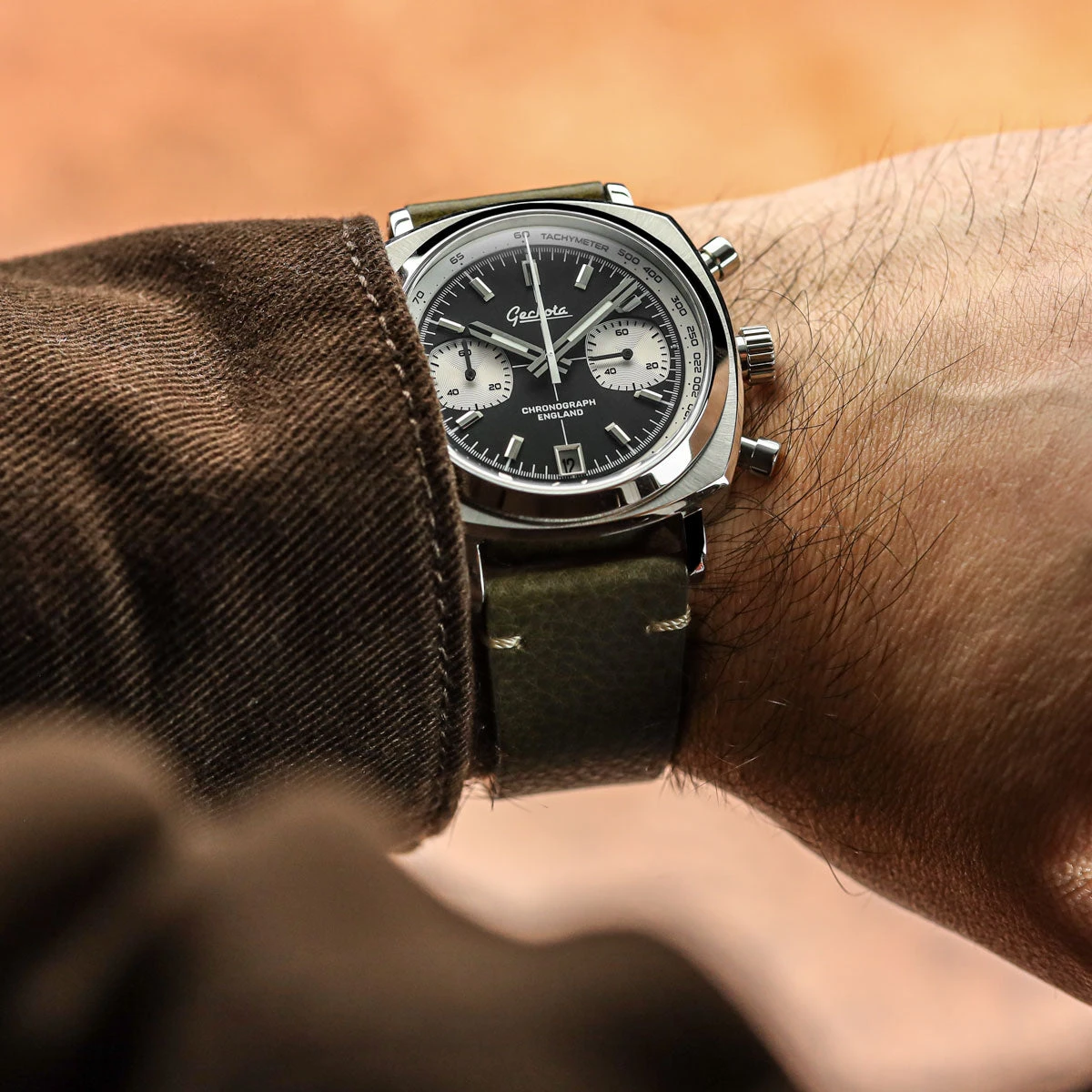 Geckota Chronotimer Chronograph Watch Classic Reverse Panda - Image 2