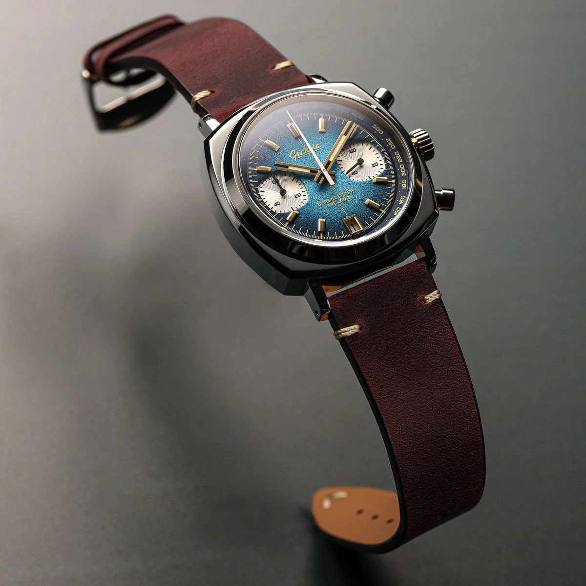 Chronotimer Chronograph Watch Deep Blue Fumé Dial - Image 3