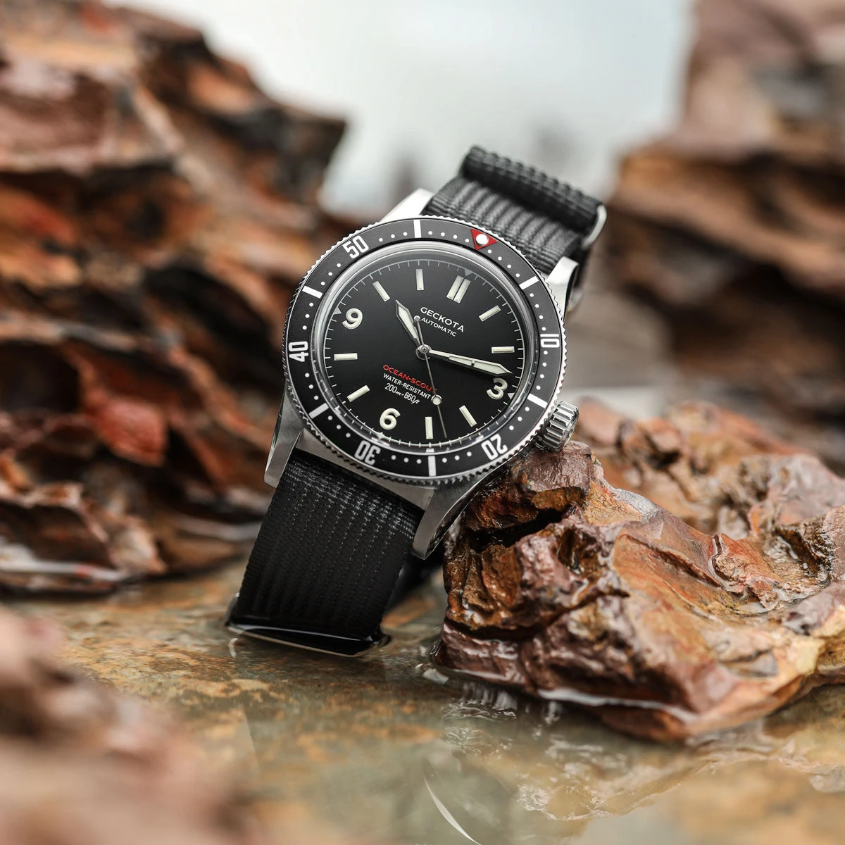 Ocean-Scout Nylon Watch Strap - Grey - Image 7