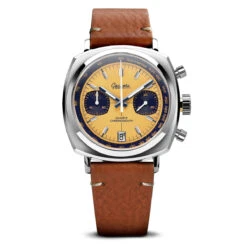 Chronotimer Chronograph Watch Yellow Racing Dial