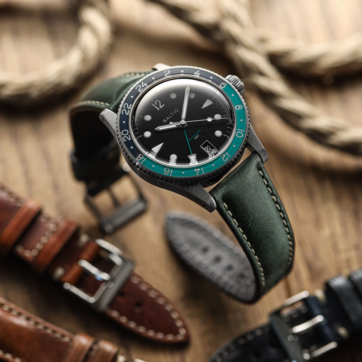Classic Highley Genuine Leather Watch Strap - Reef - Image 2