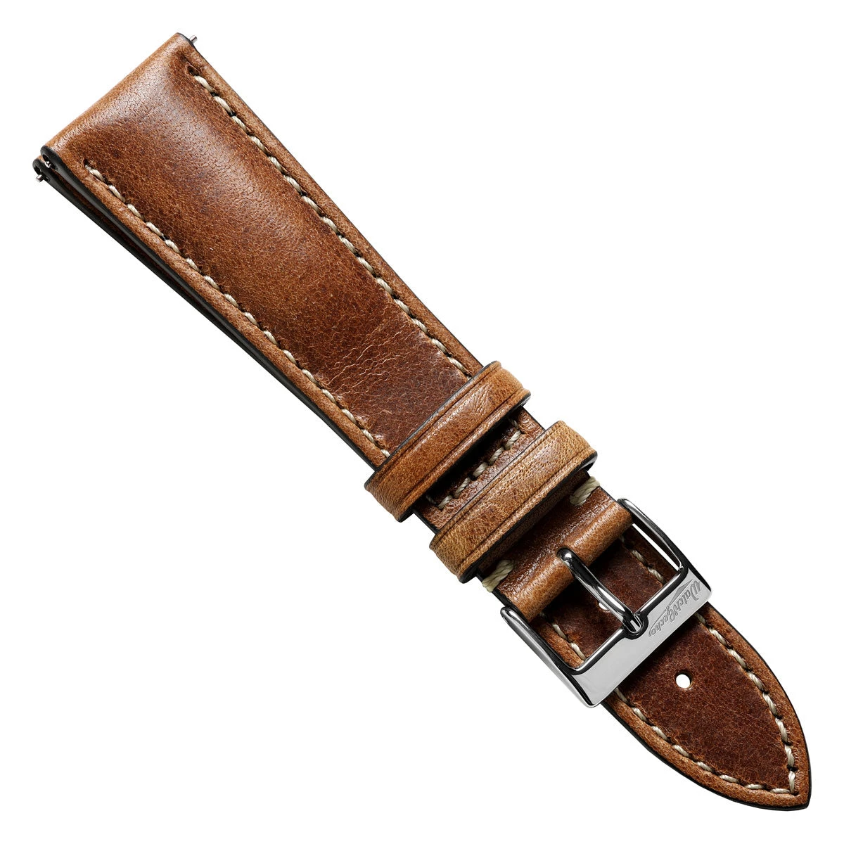 Classic Highley Genuine Leather Watch Strap - Light Brown - Image 6