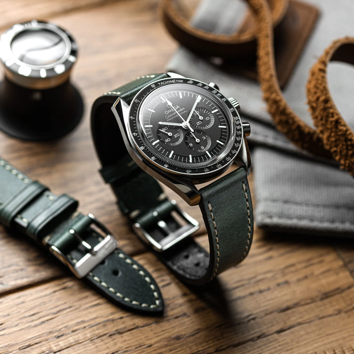 Flat Highley Genuine Leather Watch Strap - Reef - Image 2