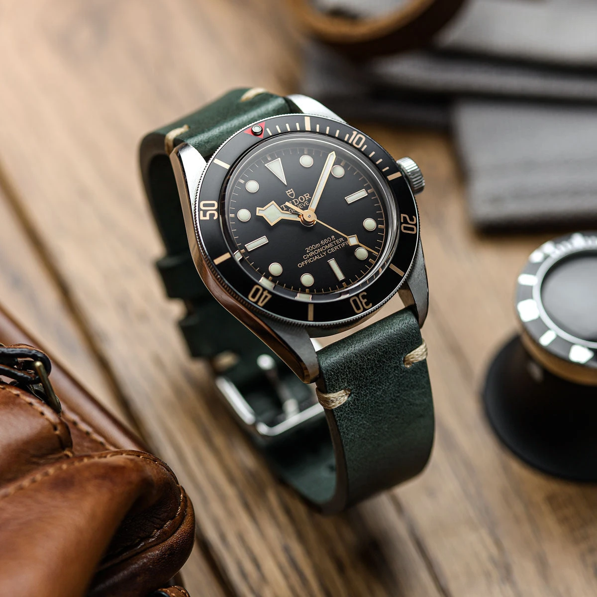 Simple Handmade Italian Leather Watch Strap - Reef - Image 4