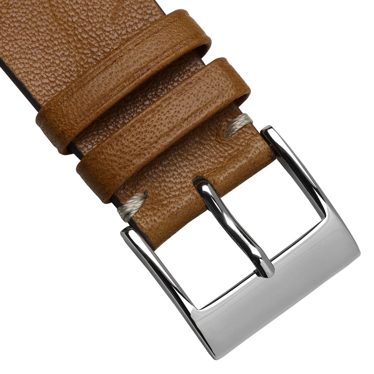 Vintage Cavallo Horse Leather Watch Strap - Camel - Image 4