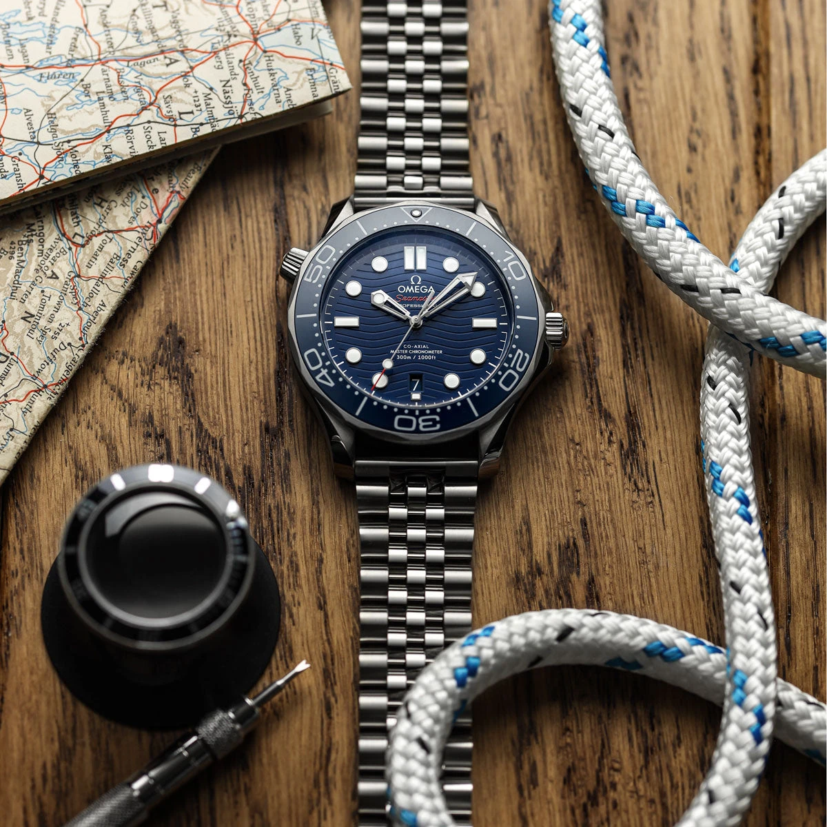 WatchGecko Warrington Stainless Steel Watch Strap - Brushed/Polished - Image 2