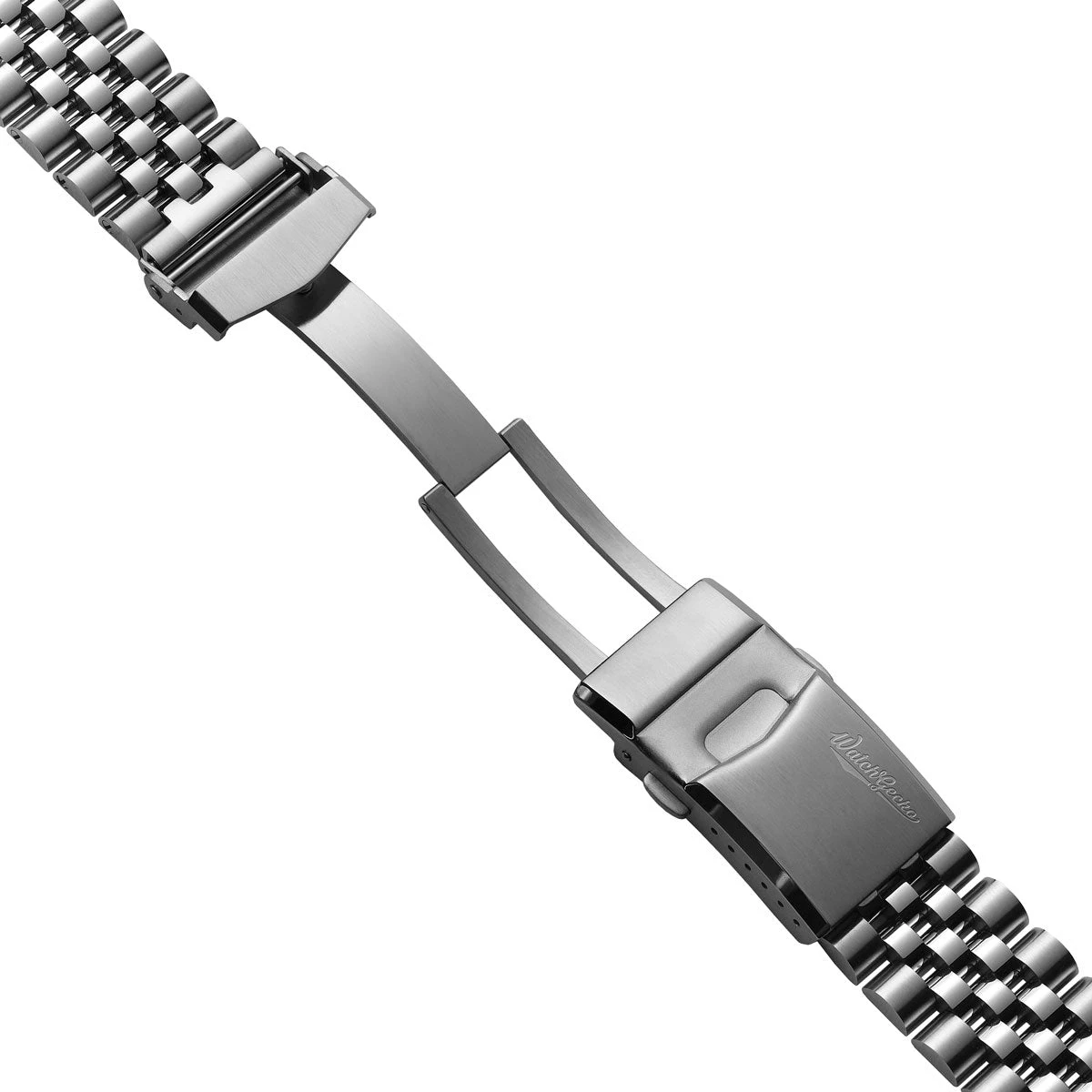 WatchGecko Warrington Stainless Steel Watch Strap - Brushed/Polished - Image 3