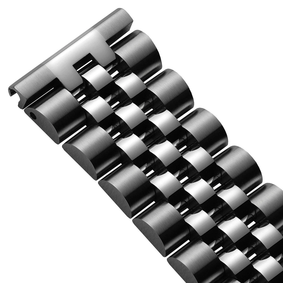 WatchGecko Warrington Stainless Steel Watch Strap - Brushed/Polished - Image 5