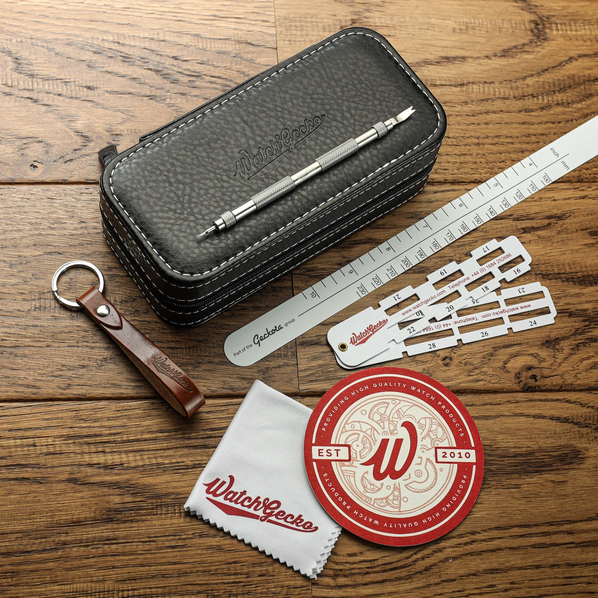 WatchGecko Leather Watch Case Gift Set