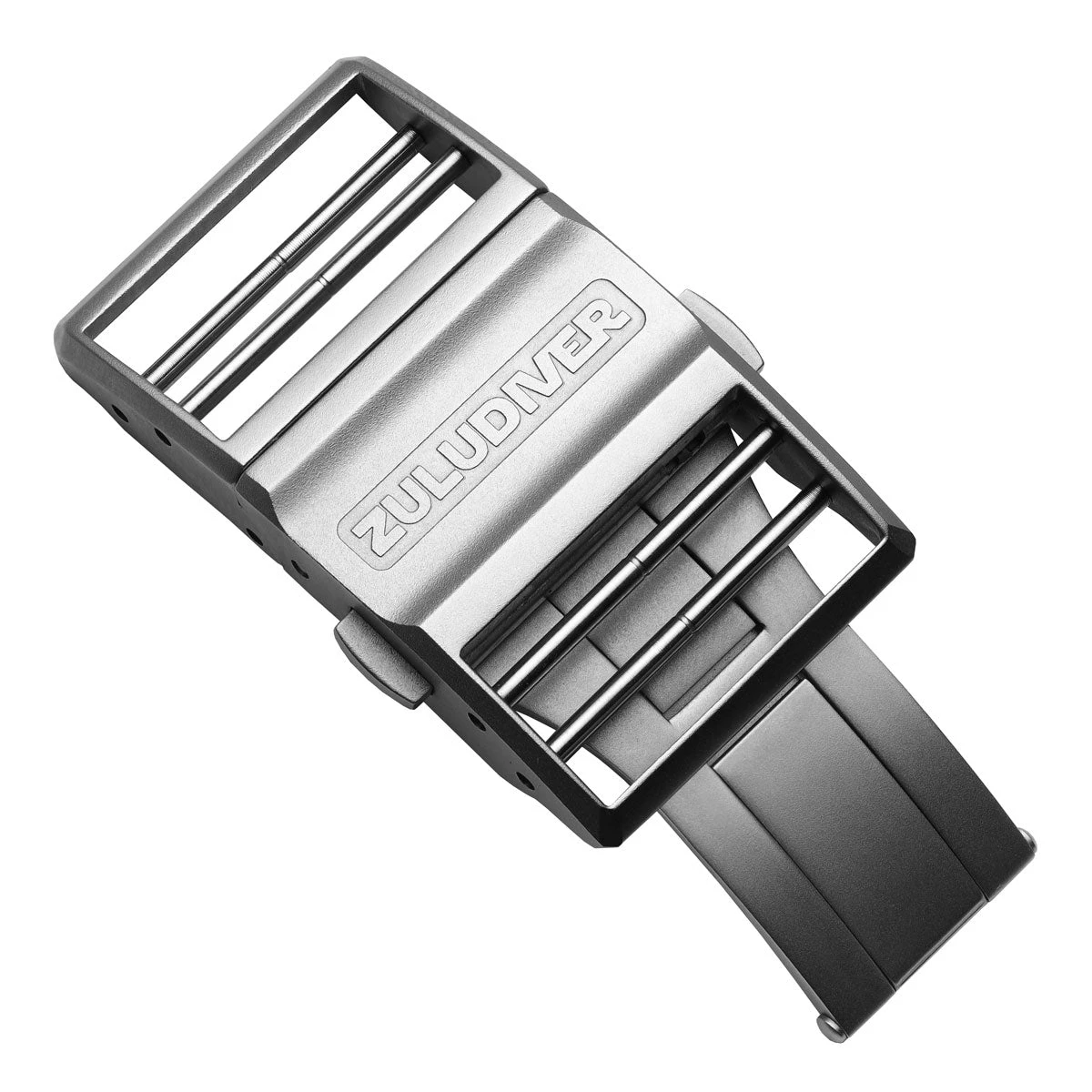 ZULUDIVER OctoPod MK3 Buckle - Sandblasted Silver - Image 4