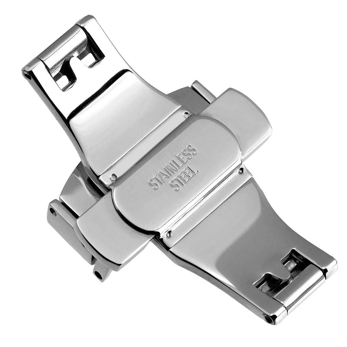 Stainless Steel Butterfly Buckle For Leather Watch Straps - Image 4