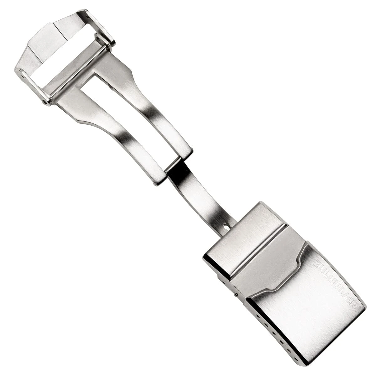 ZULUDIVER HydroLock Deployant Buckle - Brushed/Polished - Image 2