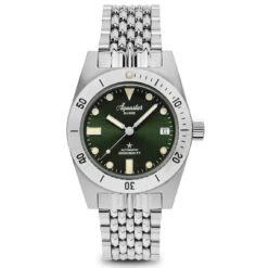 PRE-ORDER - Aquastar Model 60 Green Dial BoR Bracelet
