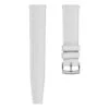 Classic Vintage Style Rubber Watch Strap - White
