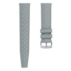 Classic Vintage Style Rubber Watch Strap - Grey