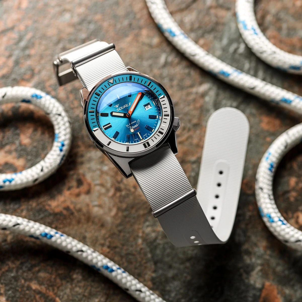 1973 British Military Watch Strap: 328 MARINE - Tactical - White - Image 3