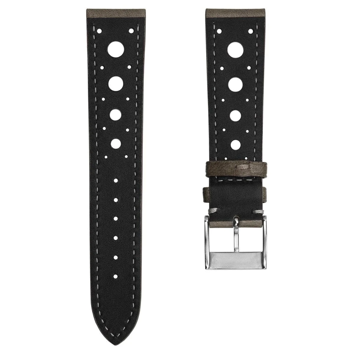 Boutsen Cavallo Racing Handmade Leather Watch Strap - Taupe - Image 5