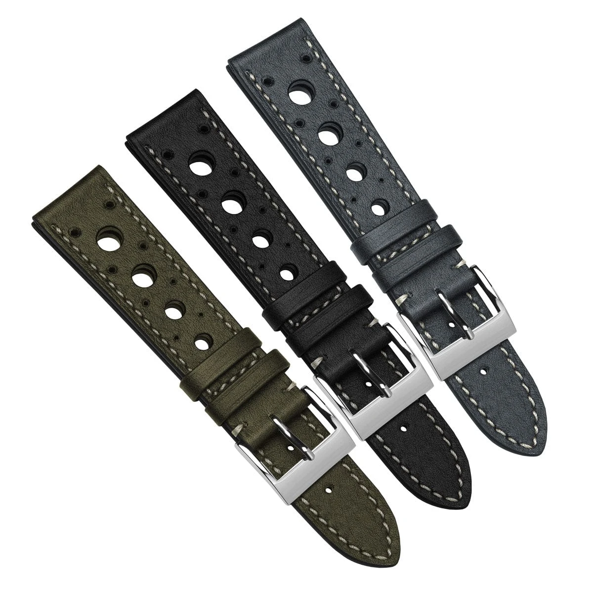 Boutsen Racing Handmade Leather Watch Strap - Anthracite - Image 11