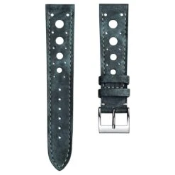 Boutsen Racing Handmade Leather Watch Strap - Blue Jeans