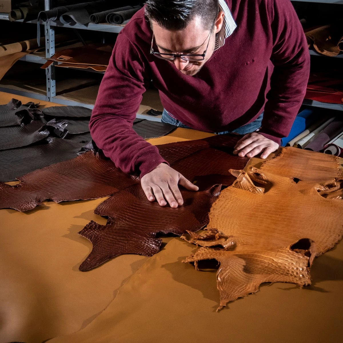 Boutsen Racing Handmade Leather Watch Strap - Blue Jeans - Image 8