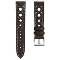 Boutsen Racing Handmade Leather Watch Strap - Chocolate Brown