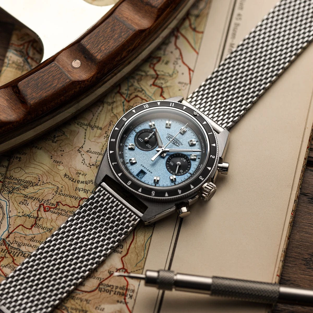 Classic Style Stainless Steel Milanese Mesh Watch Strap - Polished - Image 3