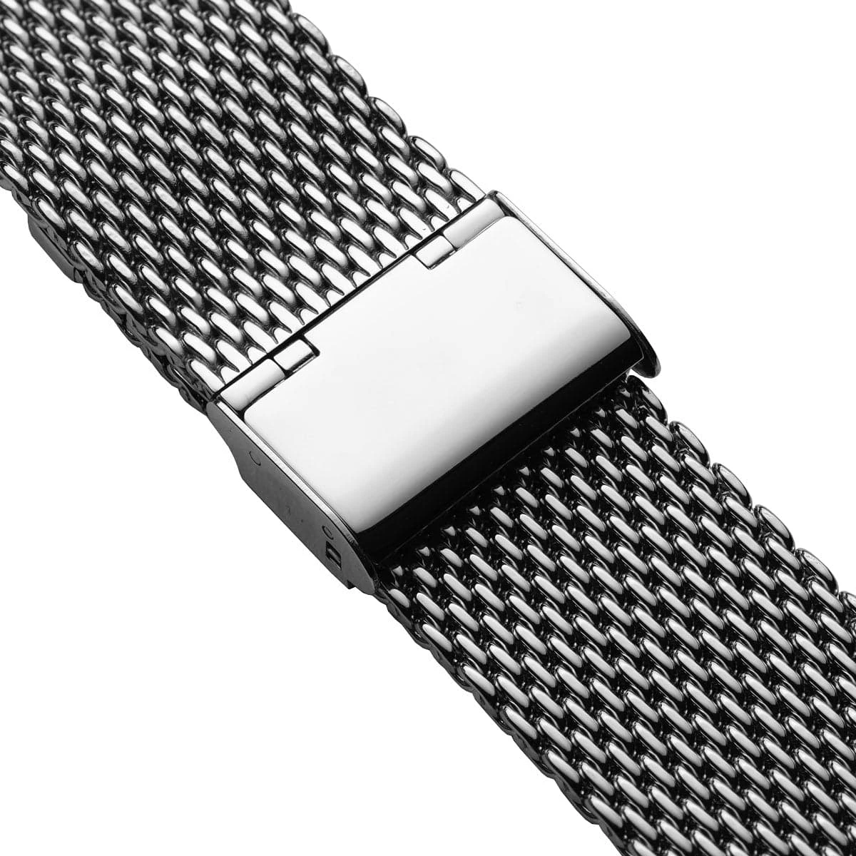 Classic Style Stainless Steel Milanese Mesh Watch Strap - Polished - Image 8