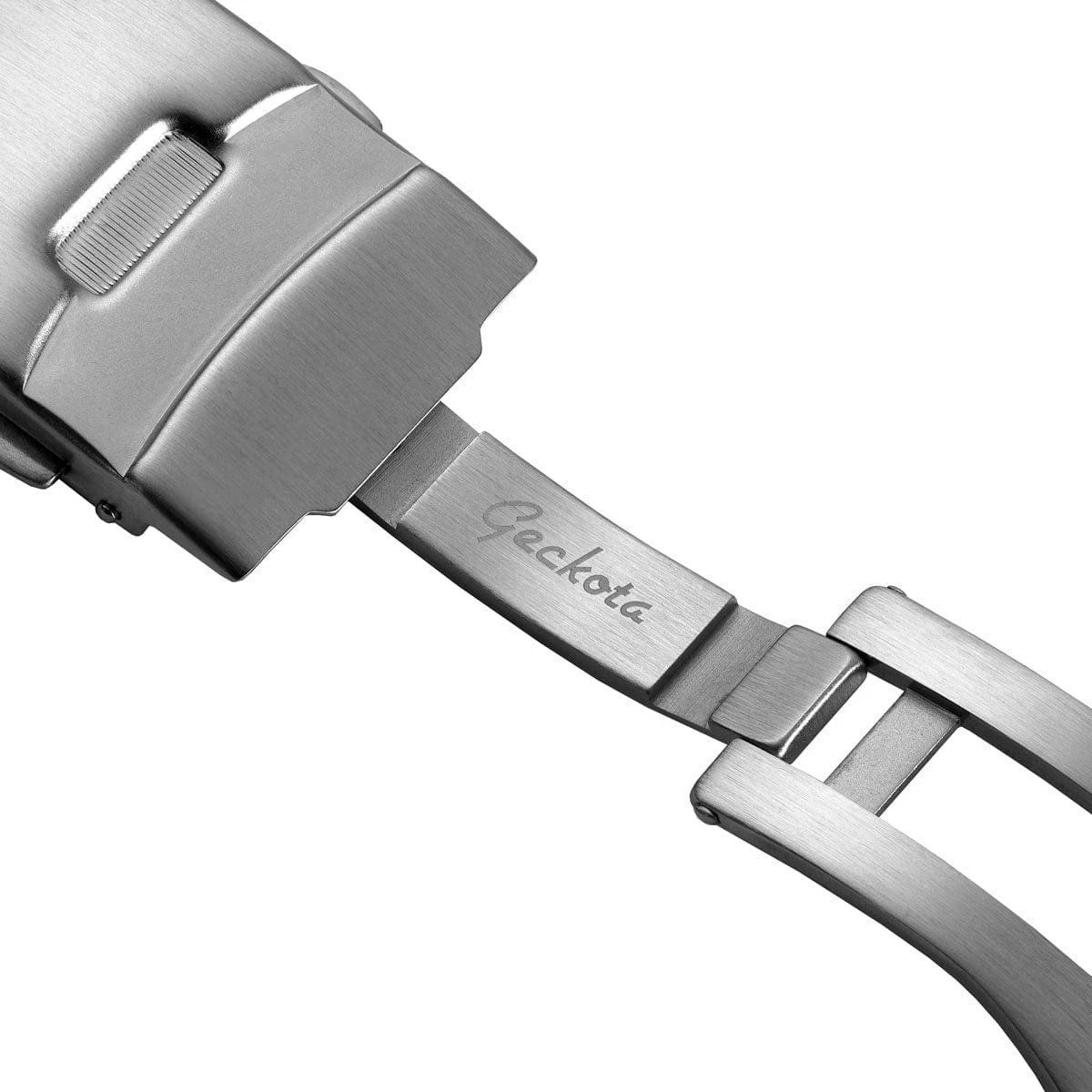 Genuine H Link Shark Mesh 316L Stainless Watch Strap - Satin - Image 9