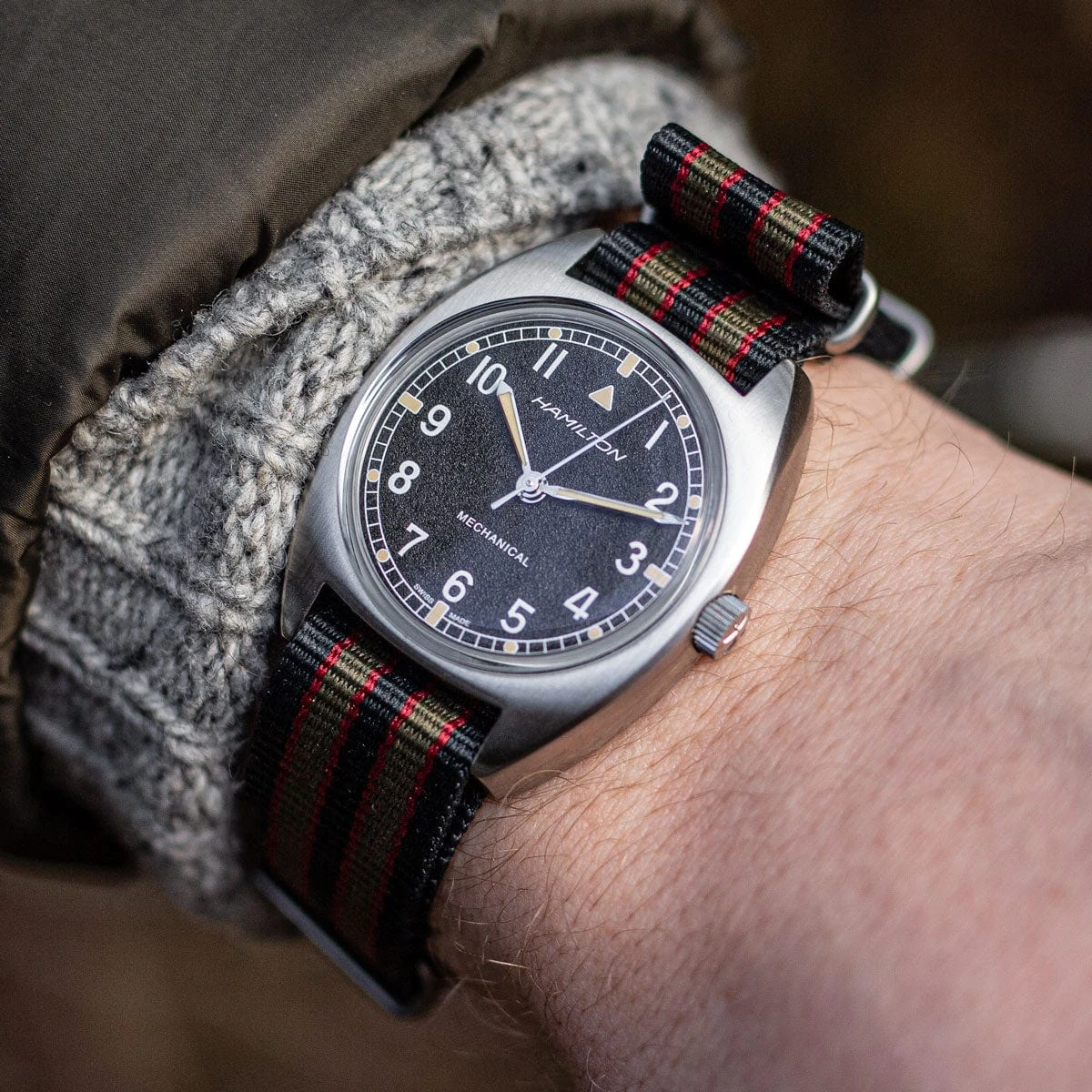 Genuine Vintage Bond Military Nylon Watch Strap By Geckota - Polished - Image 4