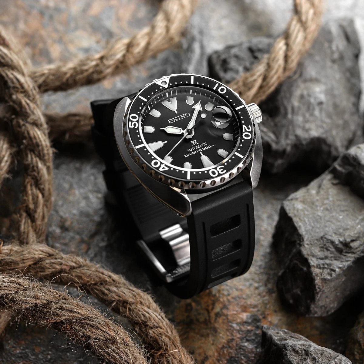 ISOfrane Rubber Strap With RS Buckle - Black - Image 2