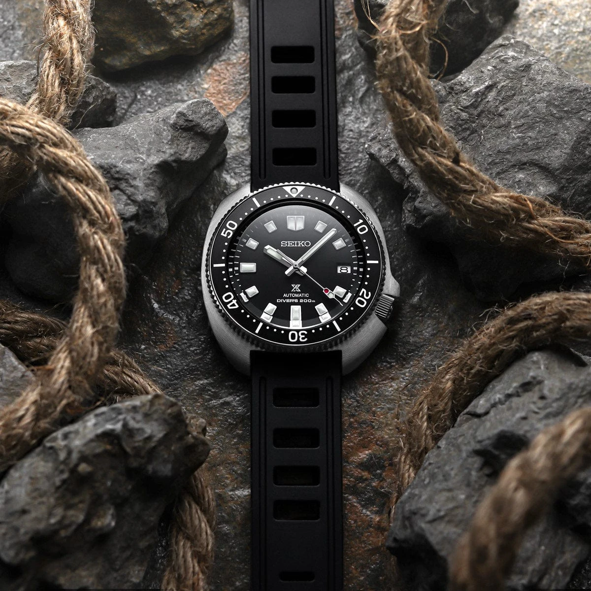 ISOfrane Rubber Strap With RS Buckle - Black - Image 3