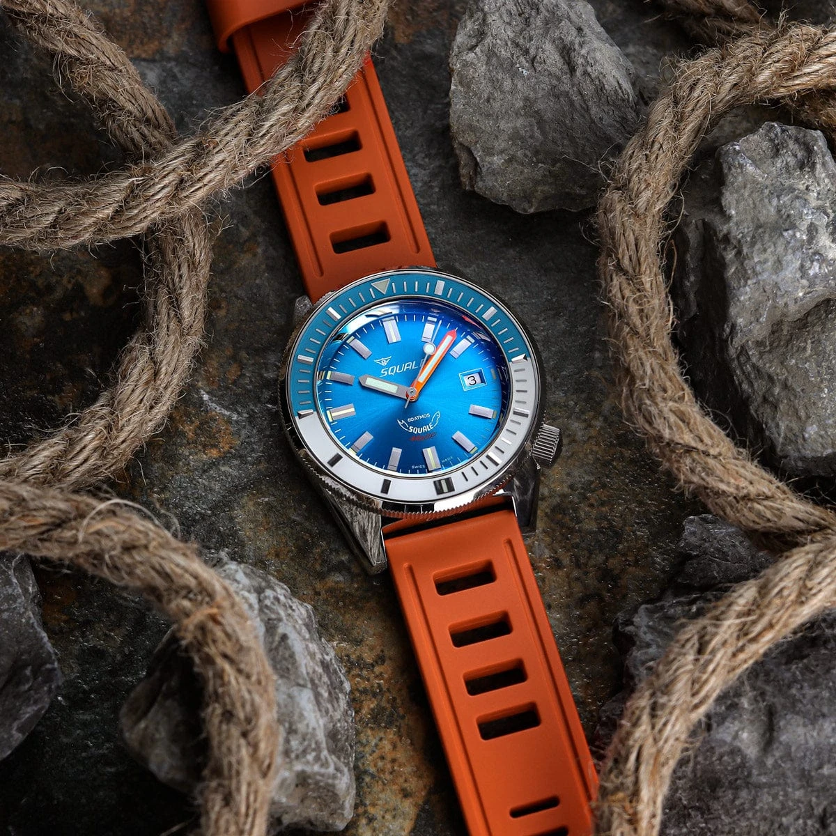 ISOfrane Rubber Strap With RS Buckle - Orange - Image 2