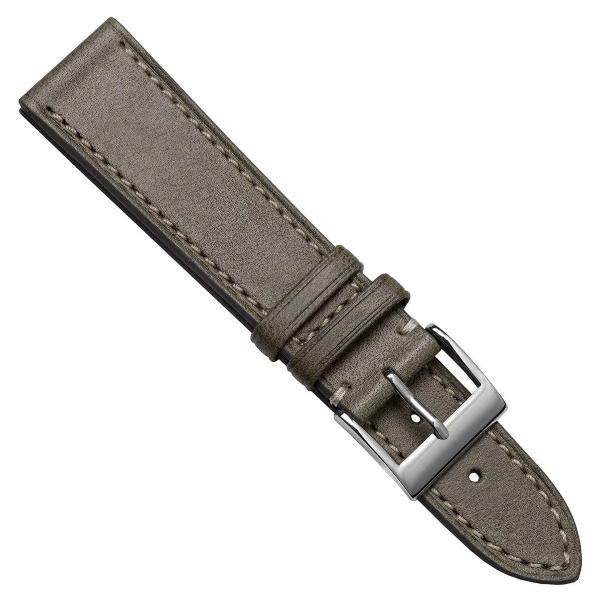 Leuven Cavallo Flat Handmade Horse Leather Watch Strap - Taupe - Image 16