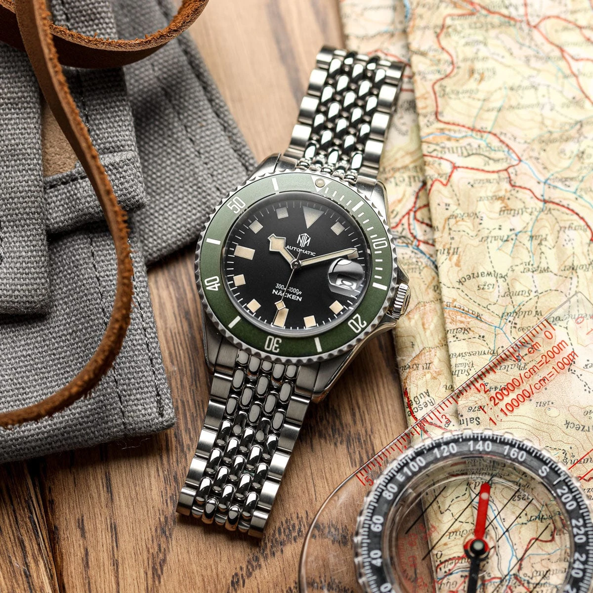 NTH Stainless Steel Beads Of Rice Bracelet With 20mm Solid End Pieces - Image 4