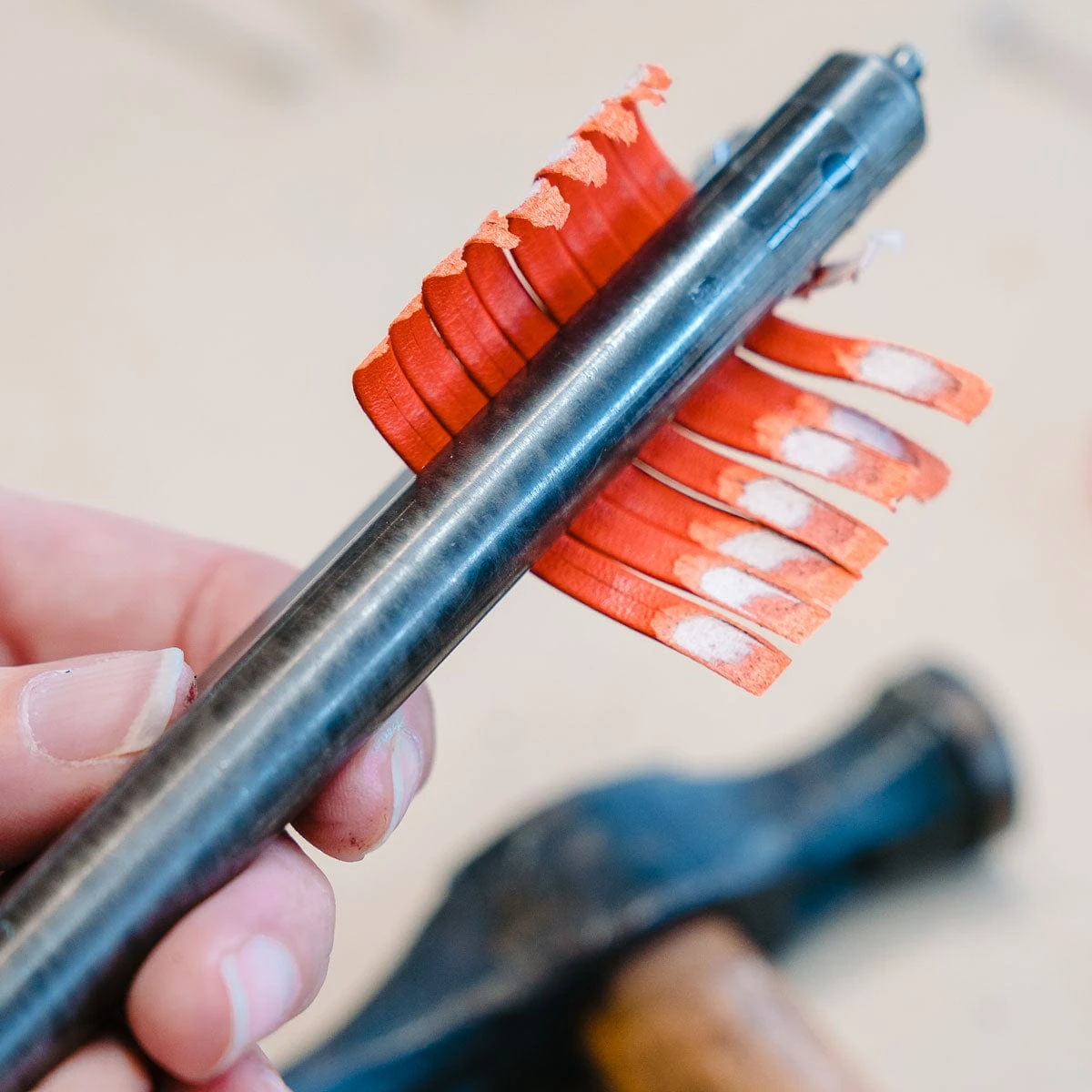 Ostend Thick Padded Leather Watch Strap - Baranil Chestnut - Image 10