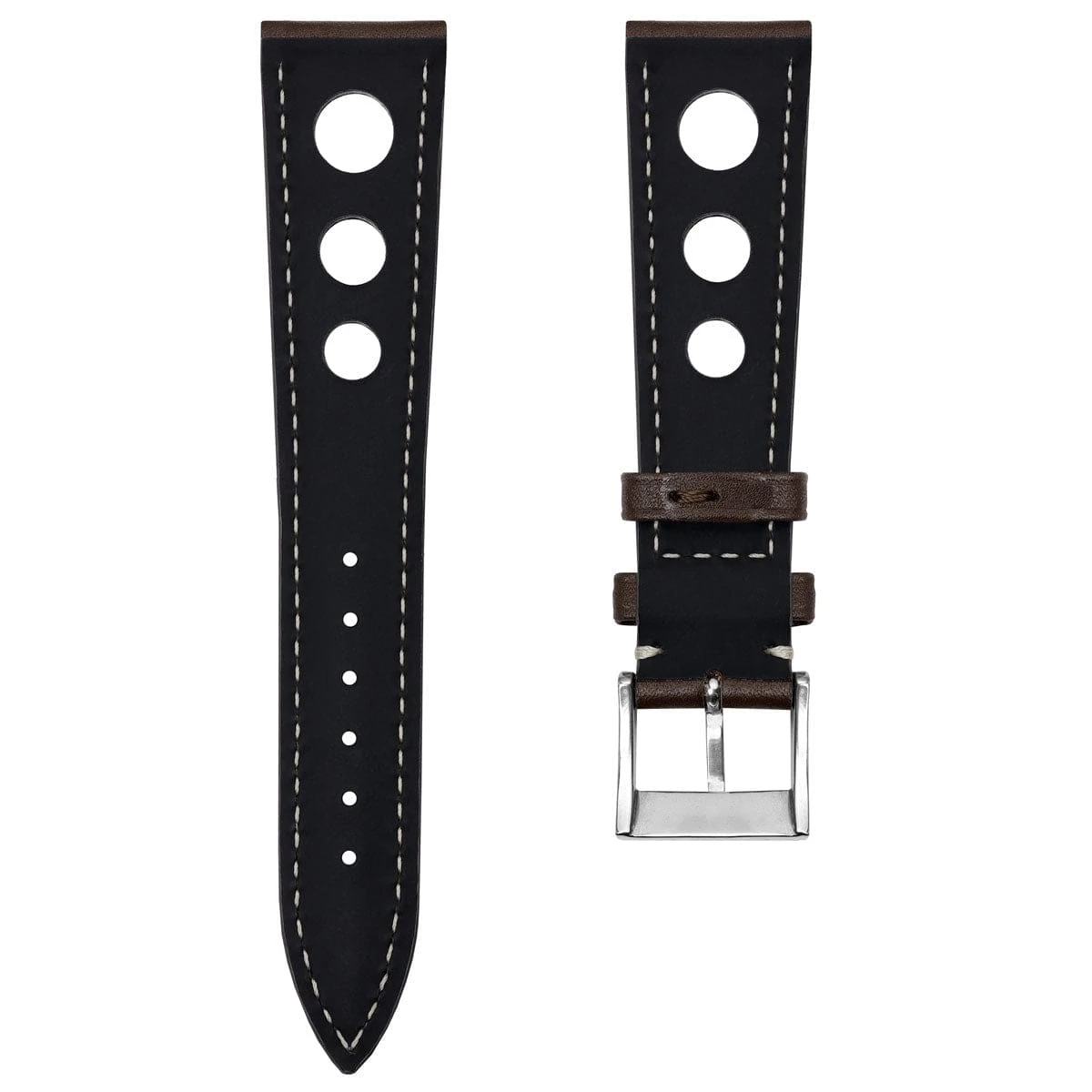 Ostend Racing Handmade Tannerie Degermann Leather Watch Strap - Baranil Chestnut - Image 3