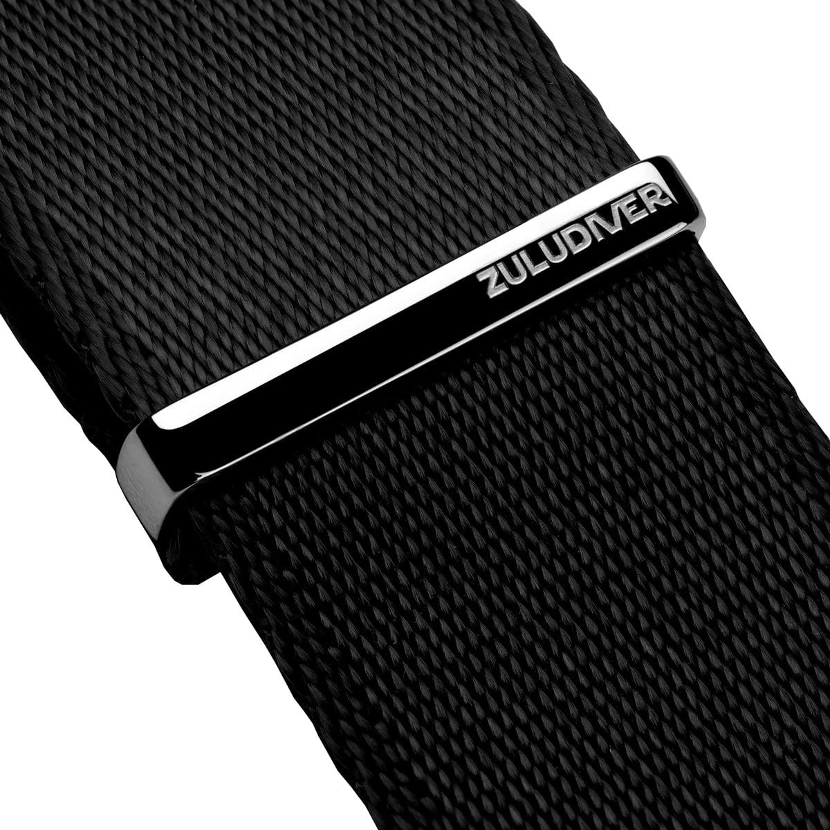 ZULUDIVER 1973 British Military Watch Strap: ARMOURED RECON - Military Black, Polished - Image 8