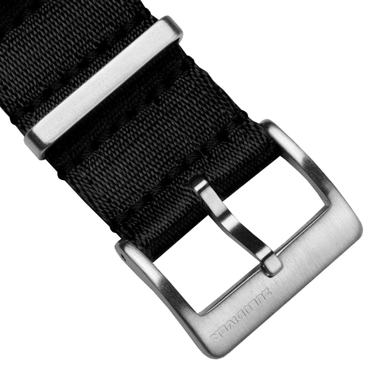 ZULUDIVER 1973 British Military Watch Strap: ARMOURED RECON - Military Black, Satin - Image 7