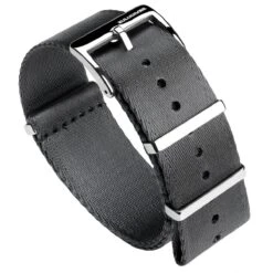 ZULUDIVER 1973 British Military Watch Strap: ARMOURED RECON - Admiralty Grey, Polished