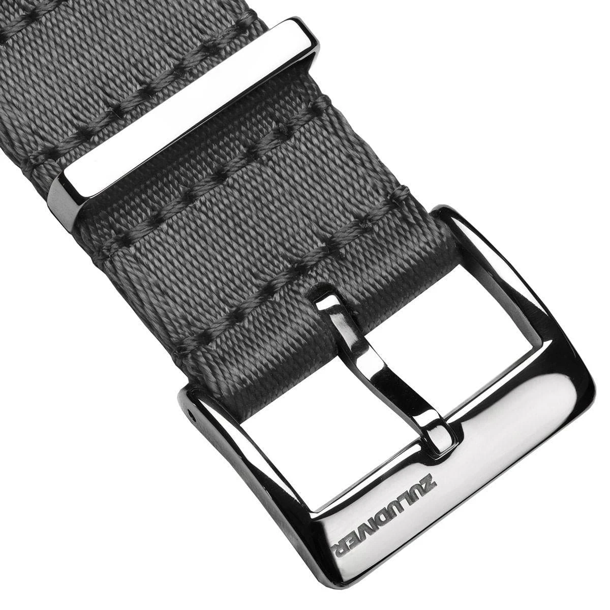 ZULUDIVER 1973 British Military Watch Strap: ARMOURED RECON - Admiralty Grey, Satin - Image 8