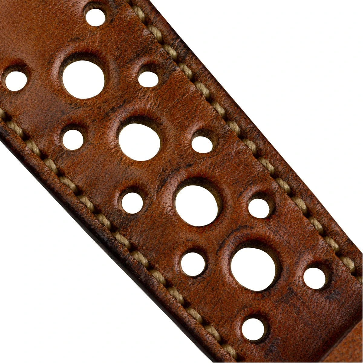 Radstock Racing Style Genuine Leather Watch Strap - Vintage Brown - Image 14