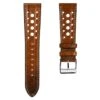 Radstock Racing Style Genuine Leather Watch Strap - Vintage Brown