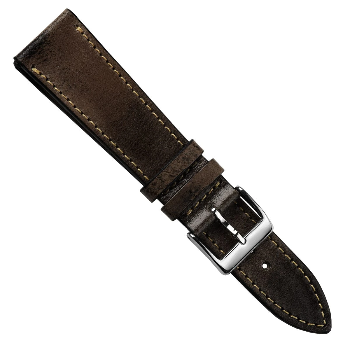 Radstock Vintage Genuine Leather Watch Strap - Vintage Dark Brown - Image 12